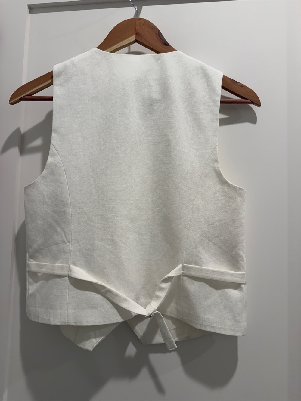 Zara white Tailored Vest - Picture 3 of 4